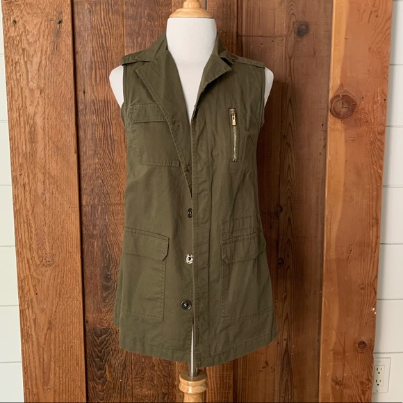 ASOS Daisy Street Utility Sleeveless Jacket Vest - Picture 2 of 4